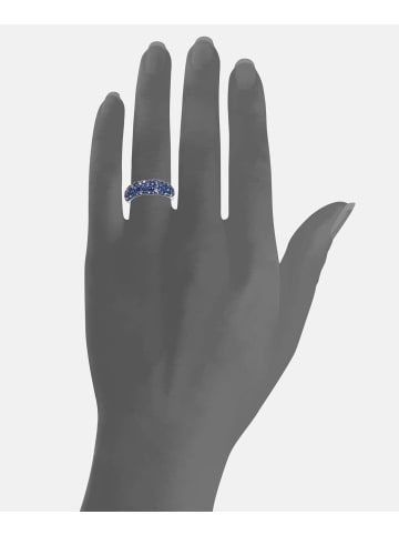 Diamant L'éternel Eternity-Ring aus 375 Weißgold mit Diamant mit Saphir