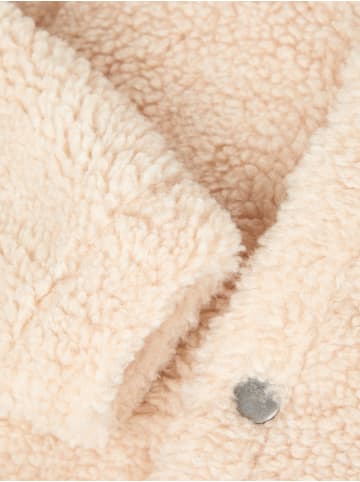 name it Mädchen Teddy Stickjacke in Beige