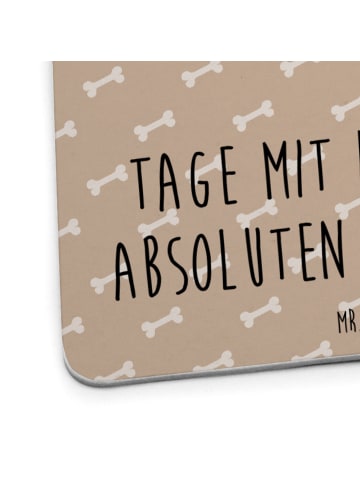 Mr. & Mrs. Panda Tischuntersetzer Hund Dackel mit Spruch in Hundeglück