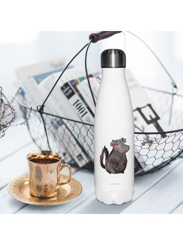 Mr. & Mrs. Panda Thermosflasche Stinktier  ohne Spruch in Weiß