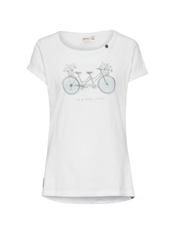 ragwear T-Shirt Fllorah Print C in white