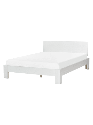Beliani Doppelbett ROYAN in Weiß - (W) 147 x (H) 81 x (L) 207 cm