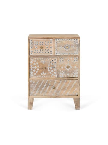 Giner y Colomer Nachttisch aus Rattan natürlich und warm in Brown