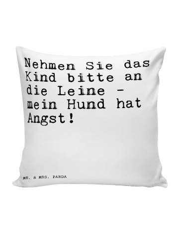 Mr. & Mrs. Panda Zierkissen Nehmen Sie das Kind... mit Spruch in Weiß