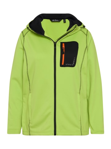 Ulla Popken Sweatjacke in neon grün