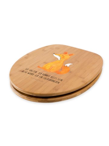 Mr. & Mrs. Panda Toilettendeckel Einhorn Wunsch mit Spruch in Braun