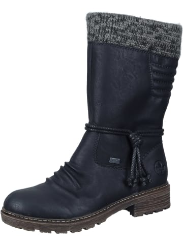 rieker Klassische Stiefel: Wadenhoch, Winterstiefel in schwarz/anthrazit