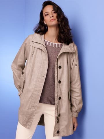 creation L Leinen-Viskose-Parka in sesam