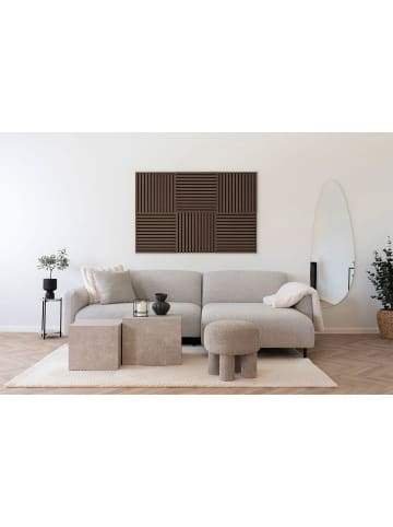 ebuy24 Akustikpaneel Porto  Walnuss 2er Set