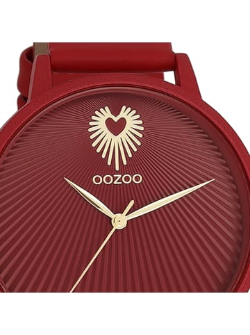 Oozoo Armbanduhr Oozoo Timepieces rot groß (ca. 42mm)