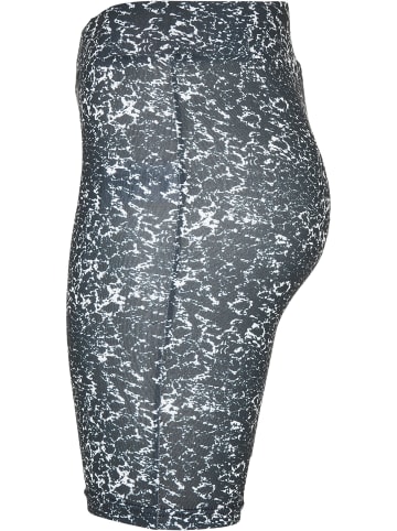 Urban Classics Urban Classics Damen Ladies AOP Cycle Shorts in black/white