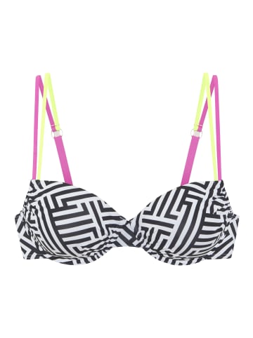 Buffalo Bügel-Bikini-Top in schwarz-weiß