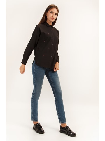 Finn Flare Freizeitbluse Classic in black