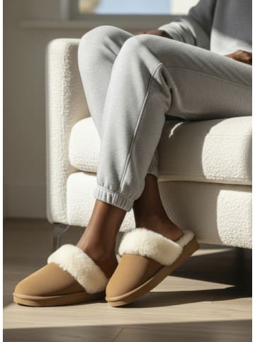 Vivance Hausschuh in camelfarben