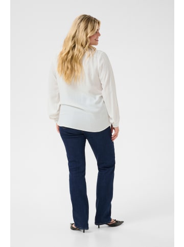 KAFFE curve Langarm-Bluse KCmolly in Chalk