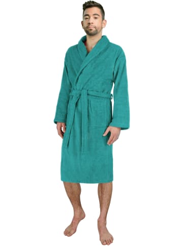 normani Unisex Premium Bademantel Sivas in Petrol