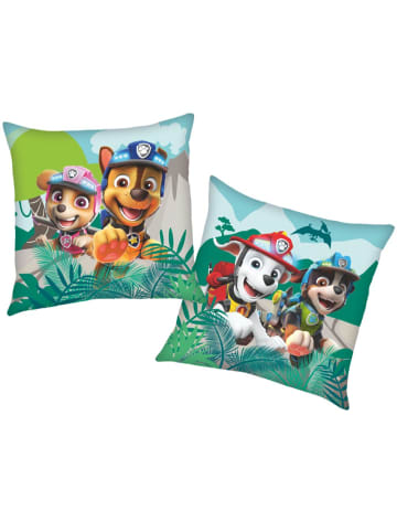 Paw Patrol Rex & Team | Paw Patrol | 40 x 40 cm Kinder Deko-Kissen | Wende-Motiv