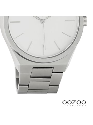 Oozoo Analog-Armbanduhr Oozoo Timepieces silber groß (ca. 40mm)