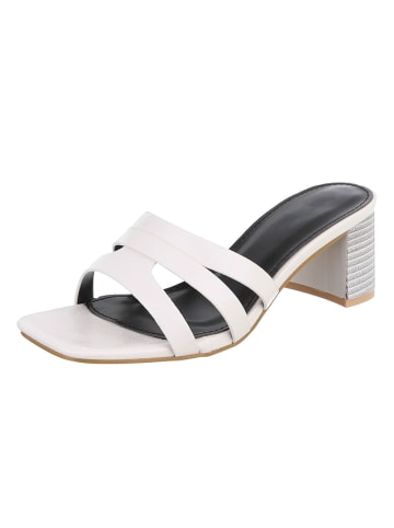 Ital-Design High-Heel Sandalette in Weiß