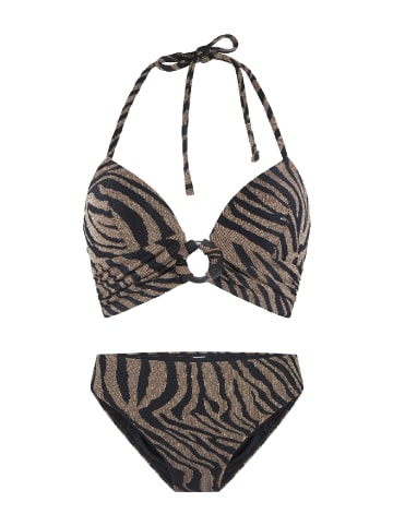 Linga Dore padded bikiniset Triangle in Schwarz gold