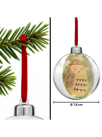 Mr. & Mrs. Panda Weihnachtskugel Eule Federschmuck Design ohne S... in Weiß