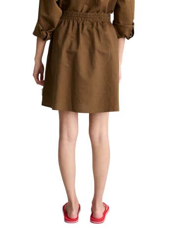 Marc O'Polo DENIM Kurzer Rock A-Shape in Umbra Brown