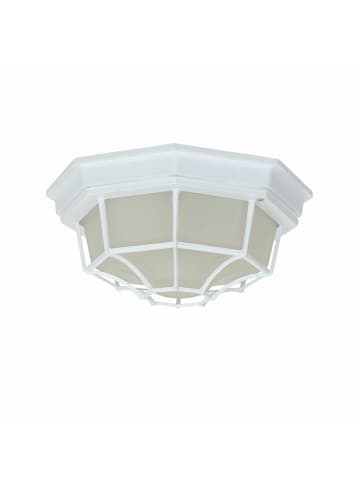 Licht-Erlebnisse Außen Deckenlampe (B)27 x (L)27 x (H)13 cm in Weiß