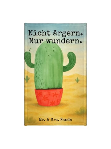 Mr. & Mrs. Panda Gästetuch Kaktus Wut Design mit Spruch in Weiß