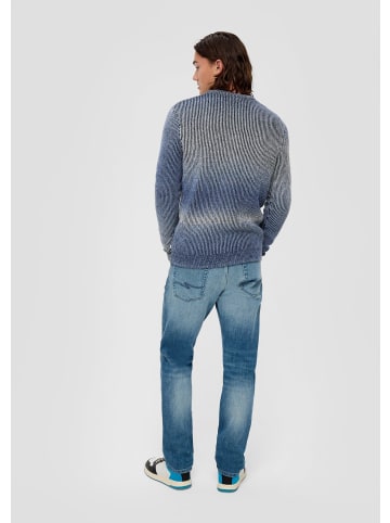 QS Strickpullover in 55G0_royalblau