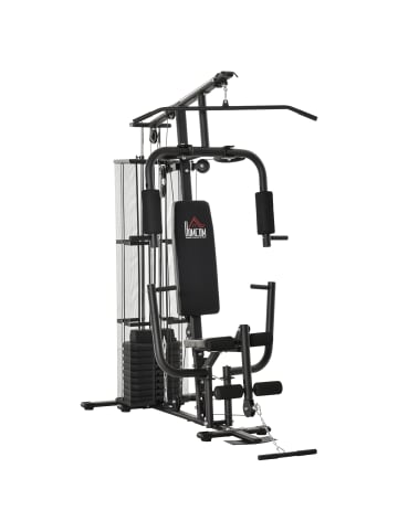HOMCOM Kraftstation,150cmx110cmx210cm,schwarz