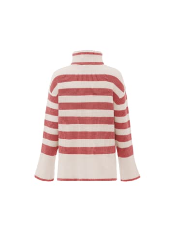 VINAJA Women Sweater in Wollweiss Dunkelrosa