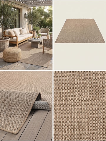 KADIMA DESIGN Teppichläufer Uni flachgewebt pflegeleicht Wohnzimmer Flur in Natur