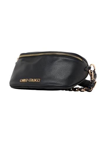 Carlo Colucci Umhängetasche Doldi in Schwarz