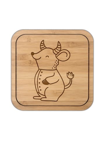 Mr. & Mrs. Panda Untersetzer Kork Stier Astrologie ohne Spruch in Transparent