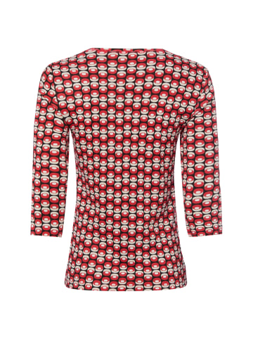 Olsen Langarmshirt Edda in rot beige