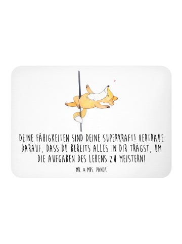 Mr. & Mrs. Panda Magnet Vertrauen in Fähigkeiten mit Spruch in Weiß