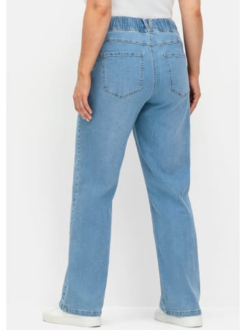 sheego Schlupfjeans in light blue-denim
