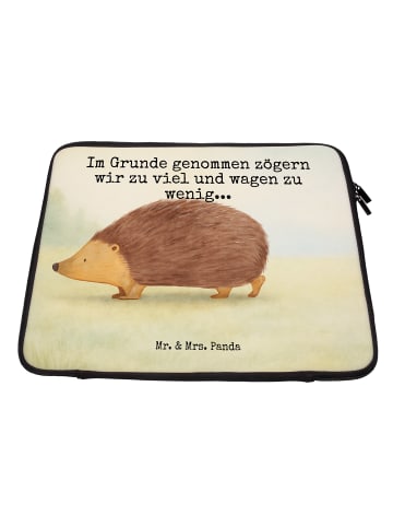 Mr. & Mrs. Panda Hülle Laptop Igel Herzen Design mit Spruch in Weiß