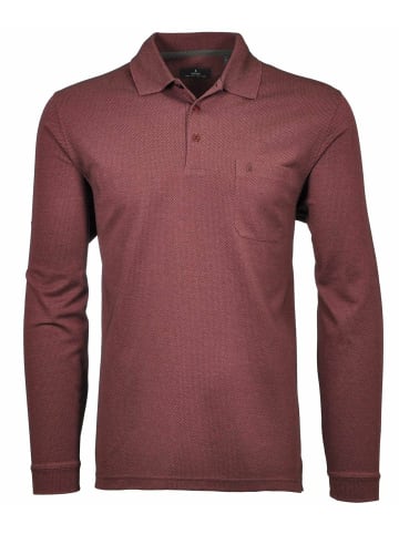 Ragman Poloshirt für Herren in bordeaux