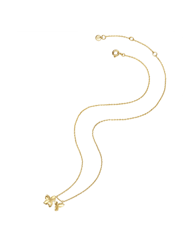 Glanzstücke München Halskette Blüte Sterling Silber in gelbgold