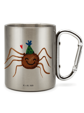 Mr. & Mrs. Panda Tasse Spinne Agathe Party ohne Spruch in Silber