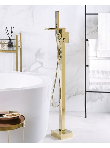 Beliani Wannenarmaturen BOYOMA in Gold - (W) 15 x (H) 118 x (L) 19 cm