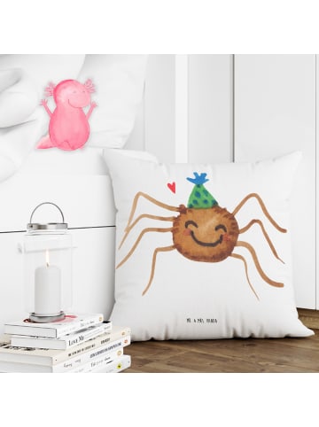 Mr. & Mrs. Panda Kuschel Kissen Spinne Agathe Party ohne Spruch in Weiß