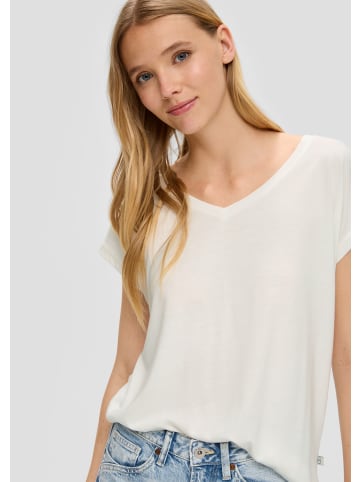 QS T-Shirt in 0200_creme