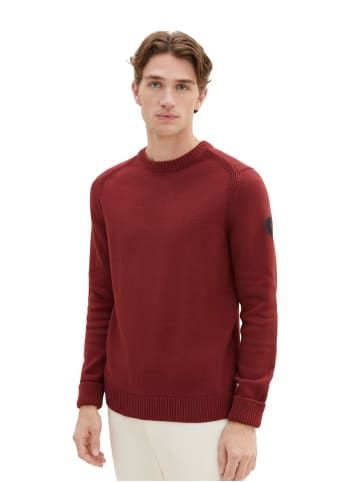 Tom Tailor Pullover CREWNECK KNIT in Rot