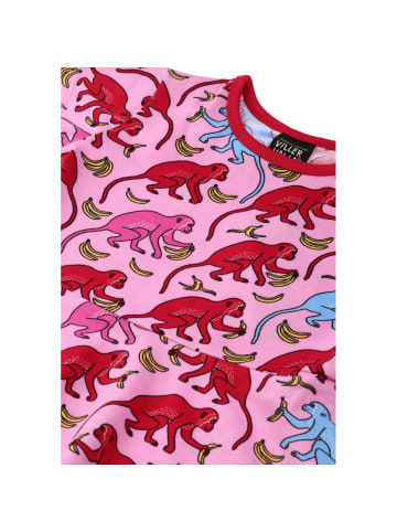 Villervalla Kleider Affe in rosa/pink