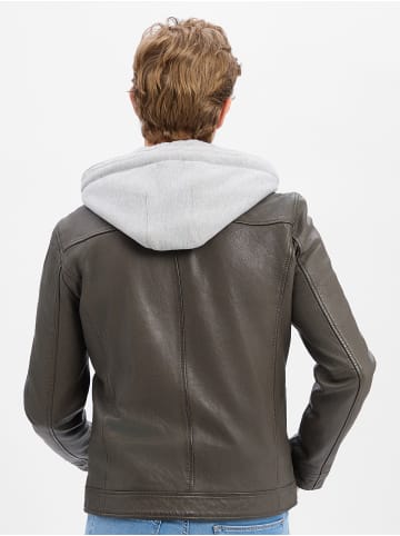 Finshley & Harding Lederjacke in schlamm - 0001