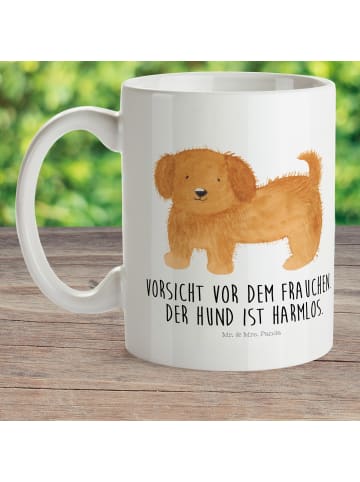 Mr. & Mrs. Panda Kindertasse Hund Flauschig mit Spruch in Weiß