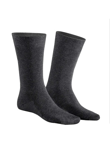 Hudson Socken Dry Cotton klimaregulierend in Grau-mel.