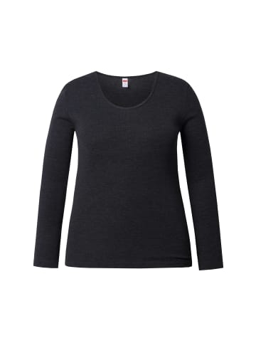 Ulla Popken Unterhemd in schwarz